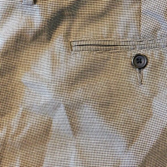 Colours Alexander Julian Pants 42x32 Black Tick Print Polyester Blend Flat Front - Picture 7 of 11